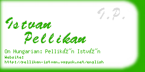 istvan pellikan business card